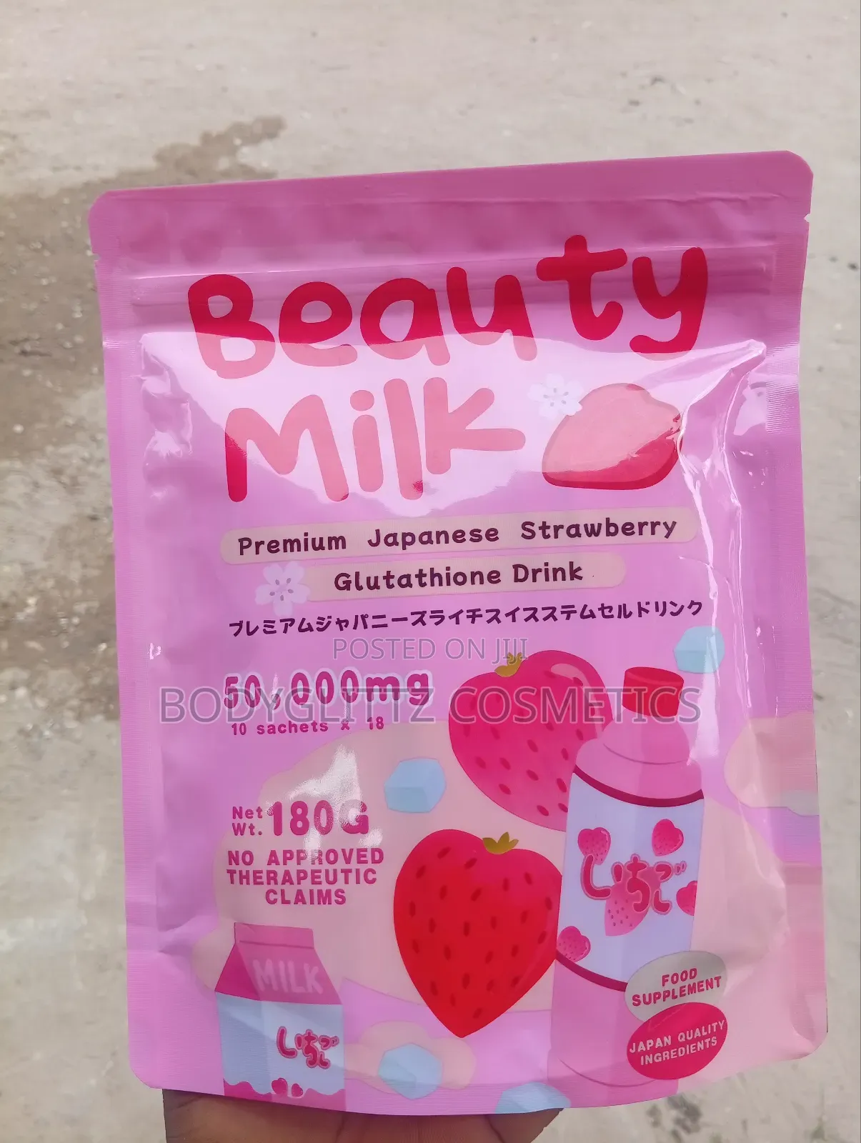 Beauty Milk Premium Japanese Strawberry Glutathione Drink