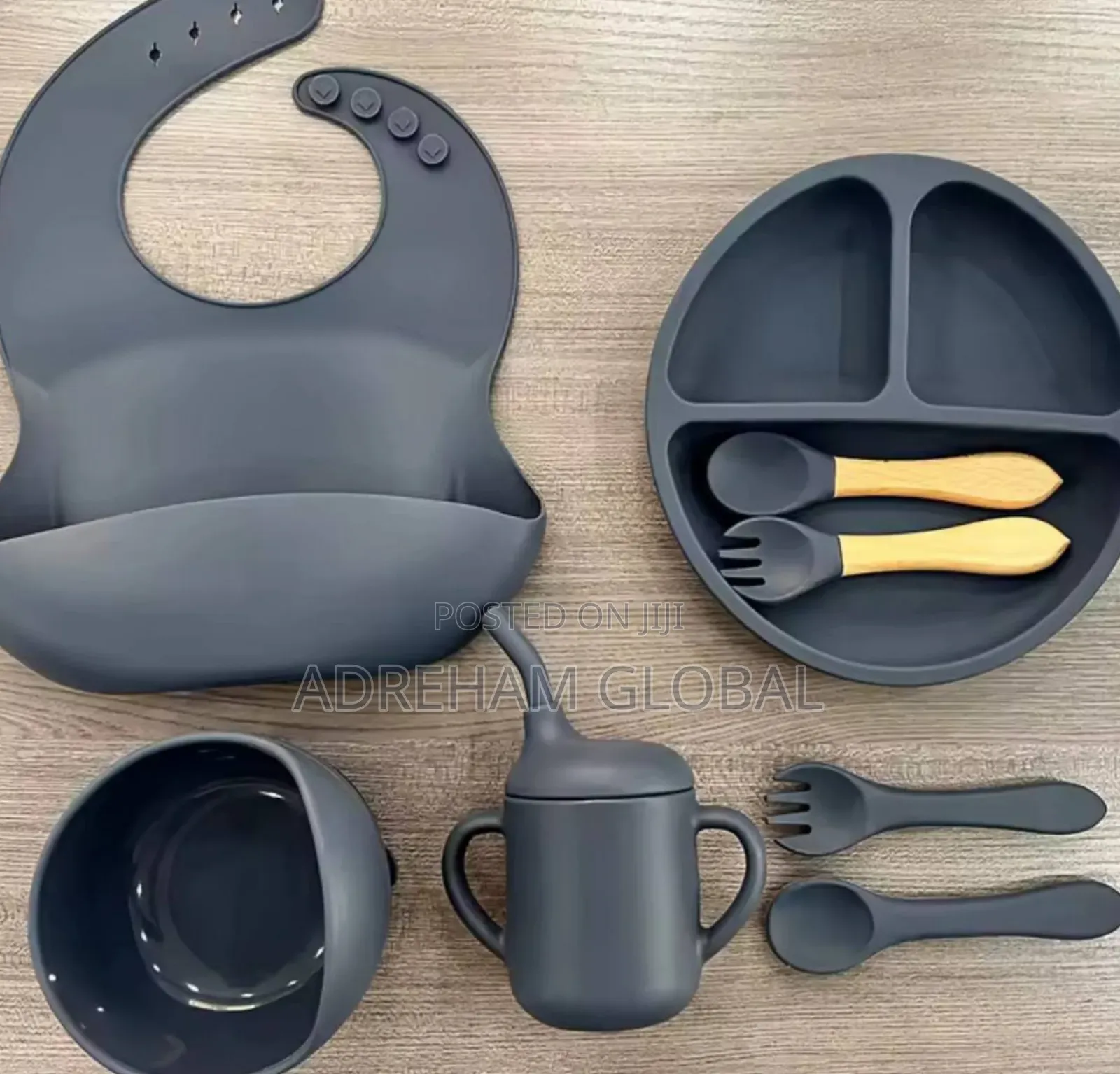 Silicone Baby Feeding Set Microwave Oven Safe for 0-3 Years
