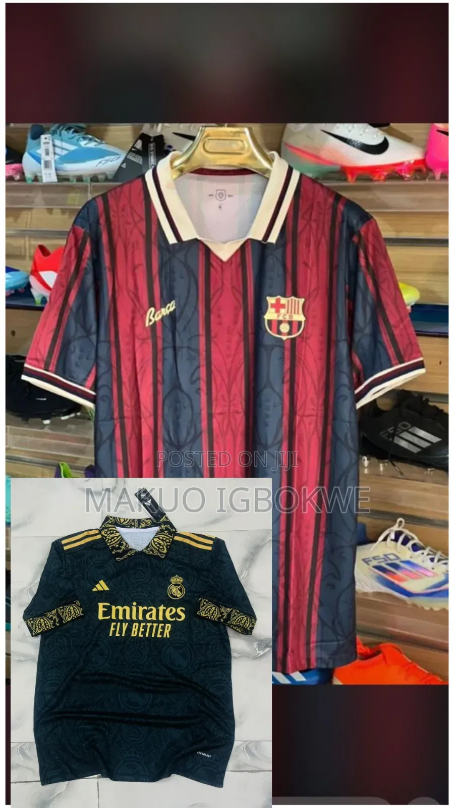 Barcelona and Manchester City Original Jerseys