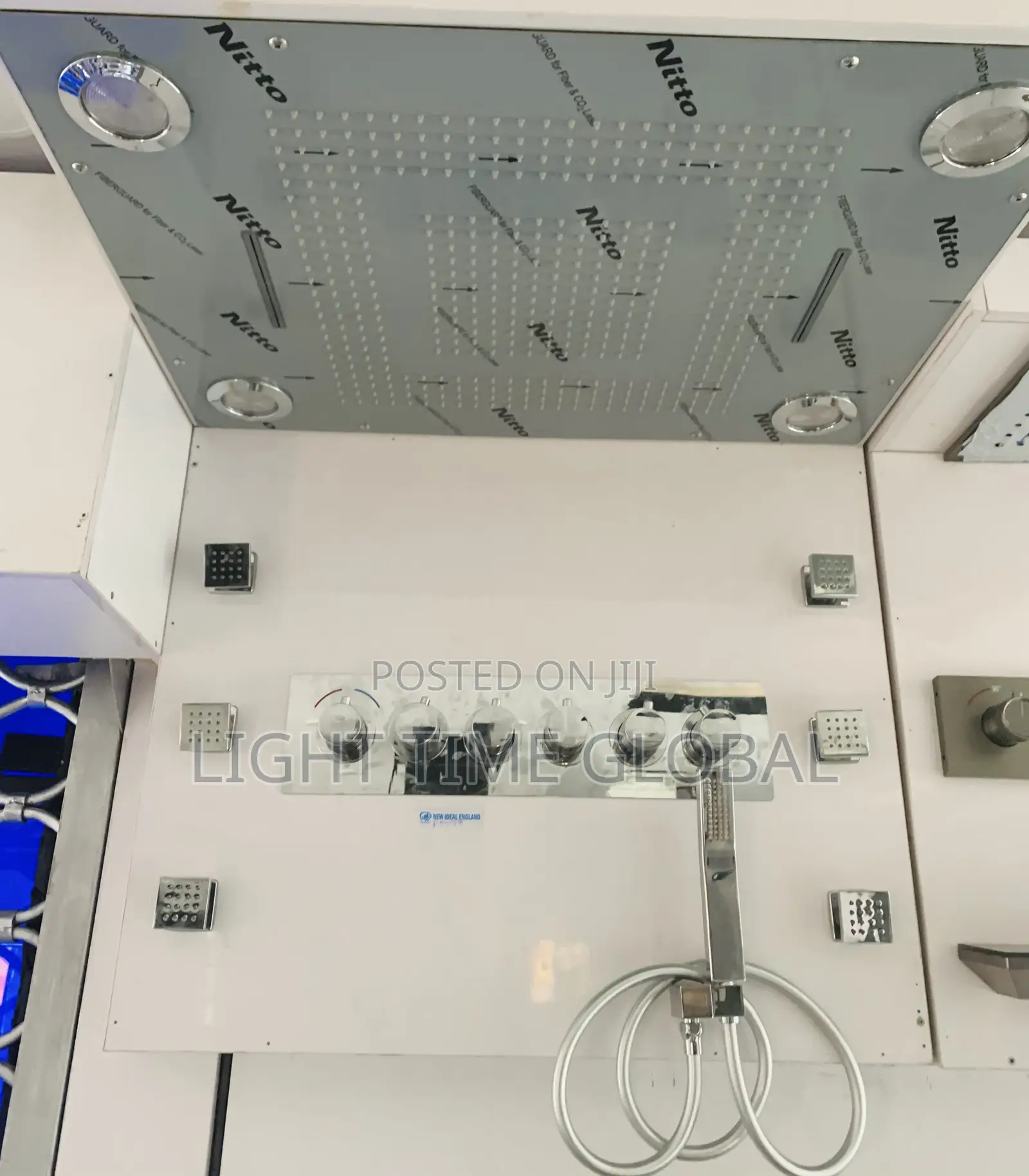 England 6jet Conduit Ceiling Shower Led 800x600 Head Shower
