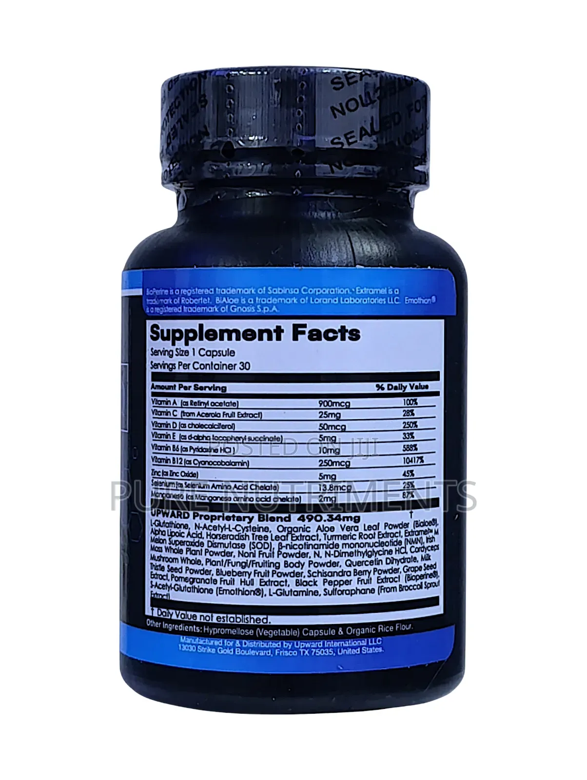 Upward Cellifeiq Glutathione 30 Caps_ Cell Repair Longevity Anti-Aging