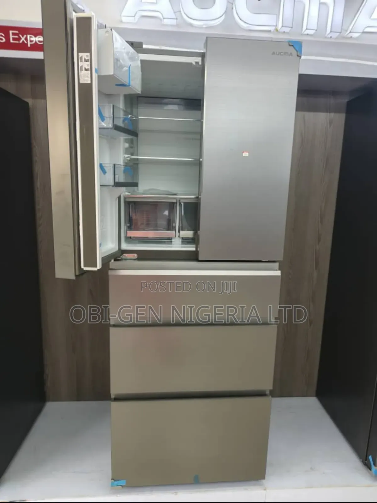 Aucma Inverter Refrigerator French Doors 421liter Rf-421w Set