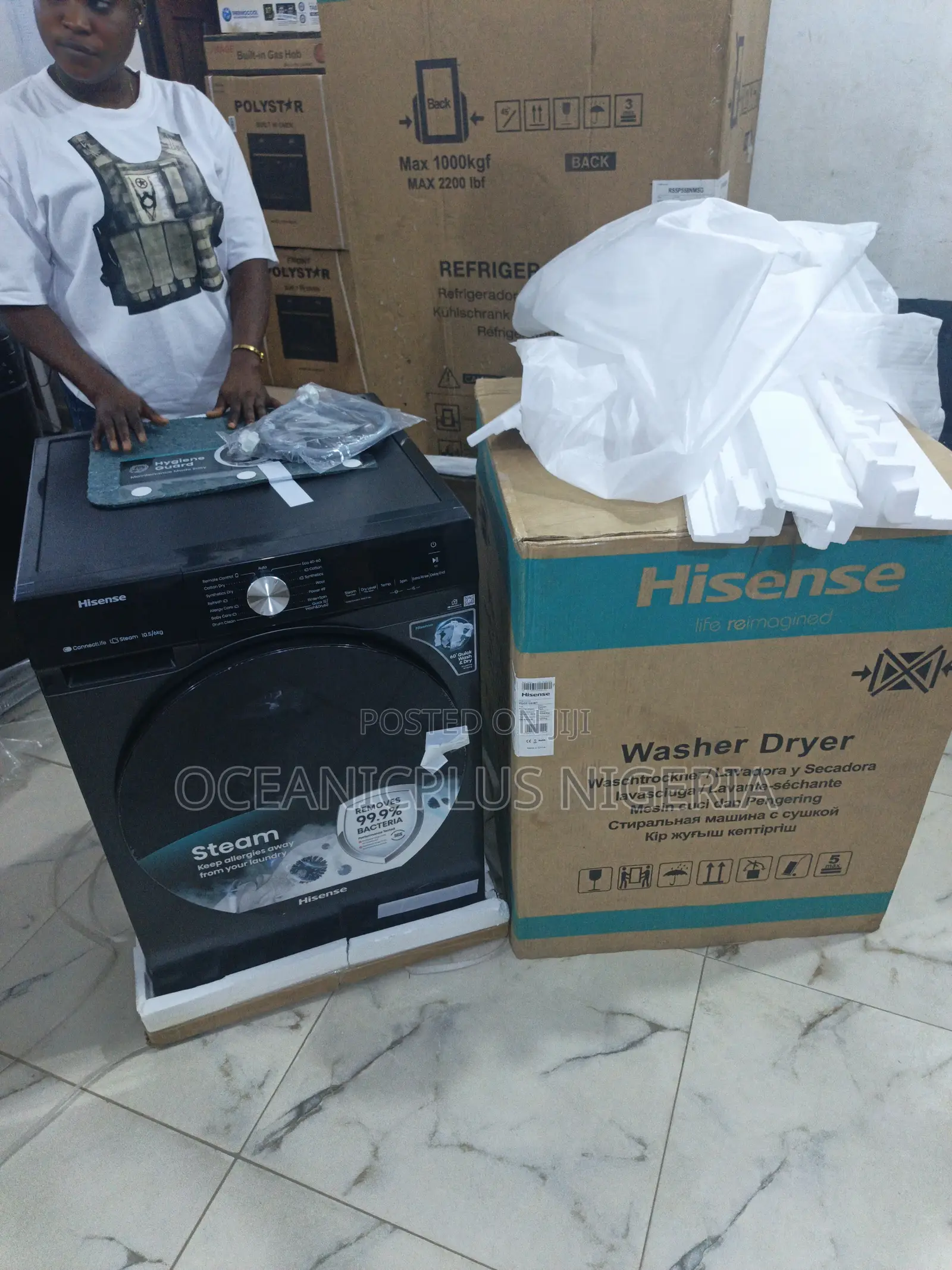 Eco-Dry Combo Hisense 10.5kgwash 6kgdry Washing Machine(Wm1043bt-Wd3s)
