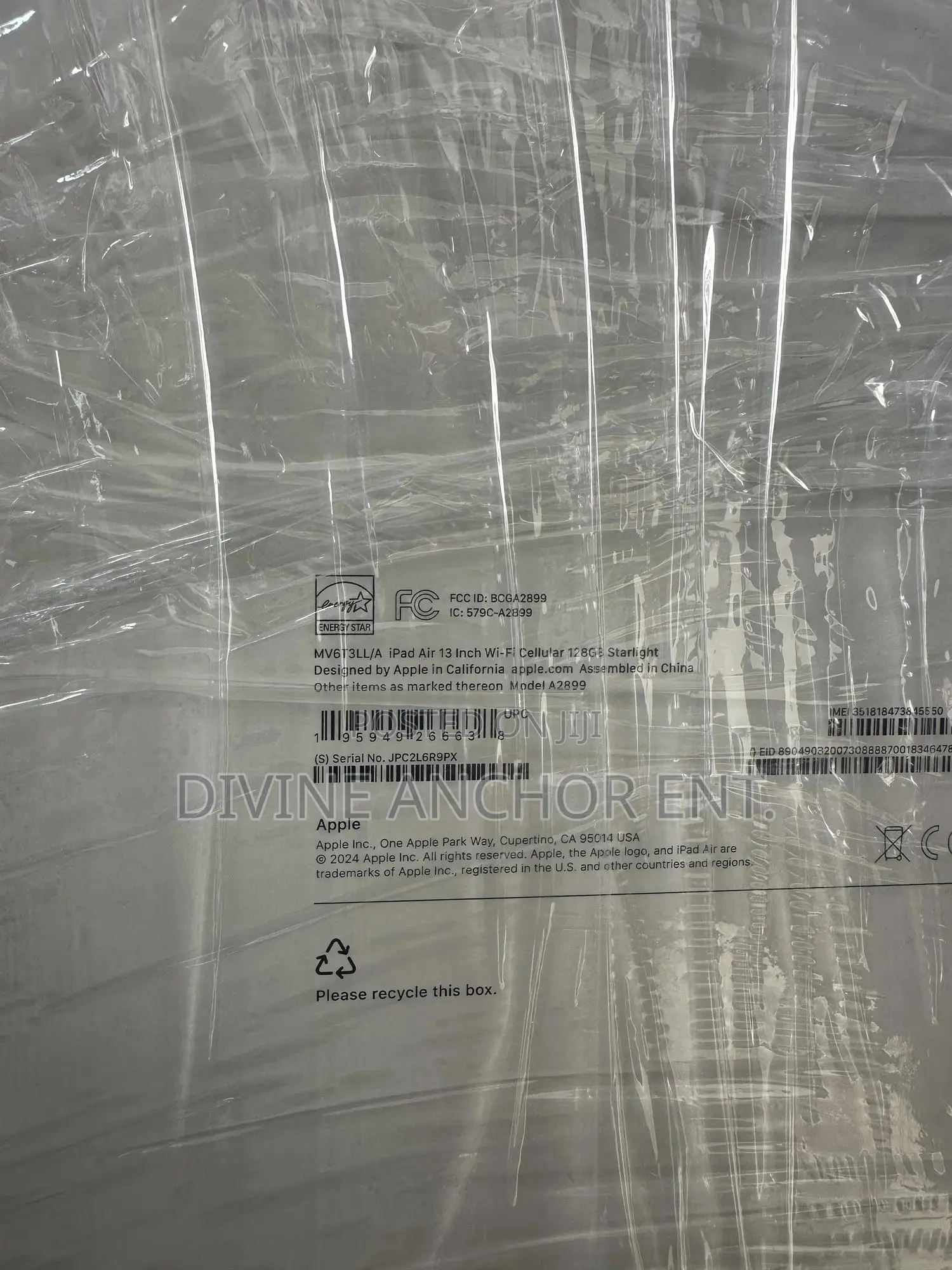 New Apple iPad Air 13 (2024) 128 GB Gray
