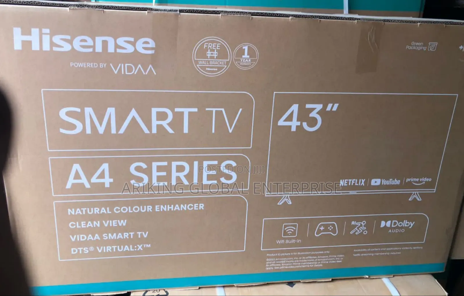 Hisense 43′′ Full High Definition Led Smart Tv With Wifi