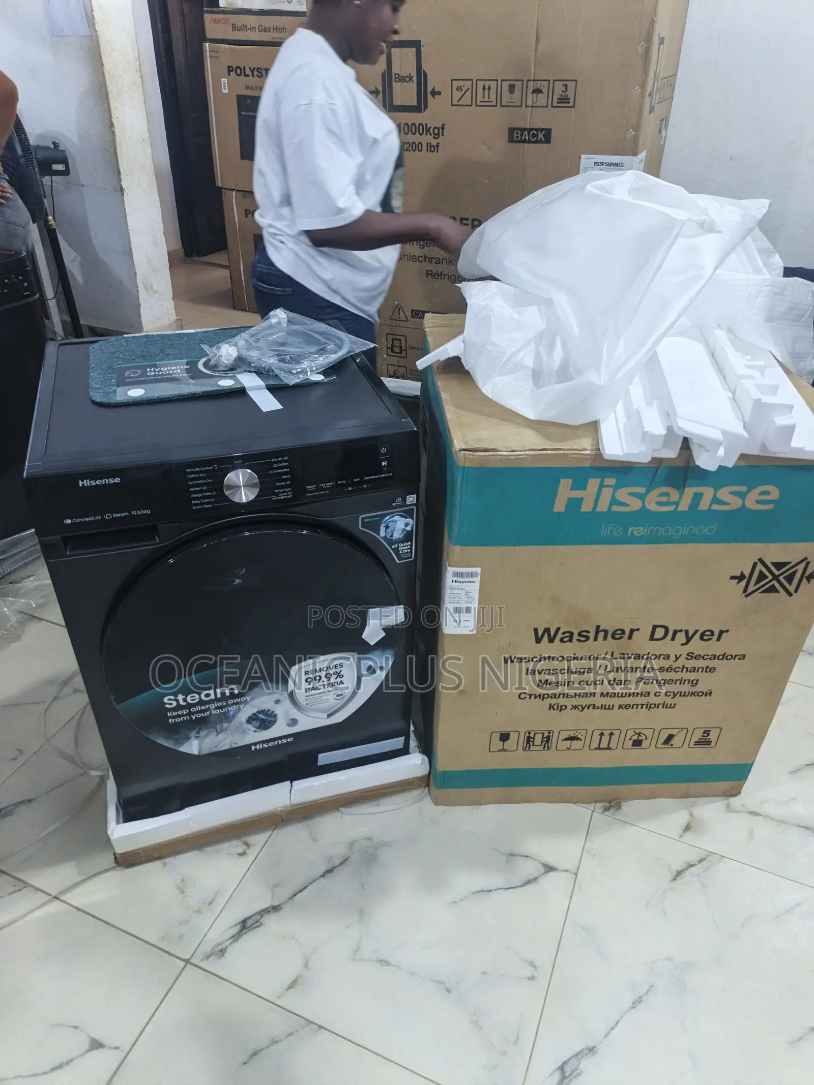 Hisense Washdry Max 10.5kg Wash 6kg Dry Washing Machine(Wm1043bt-Wd3s)