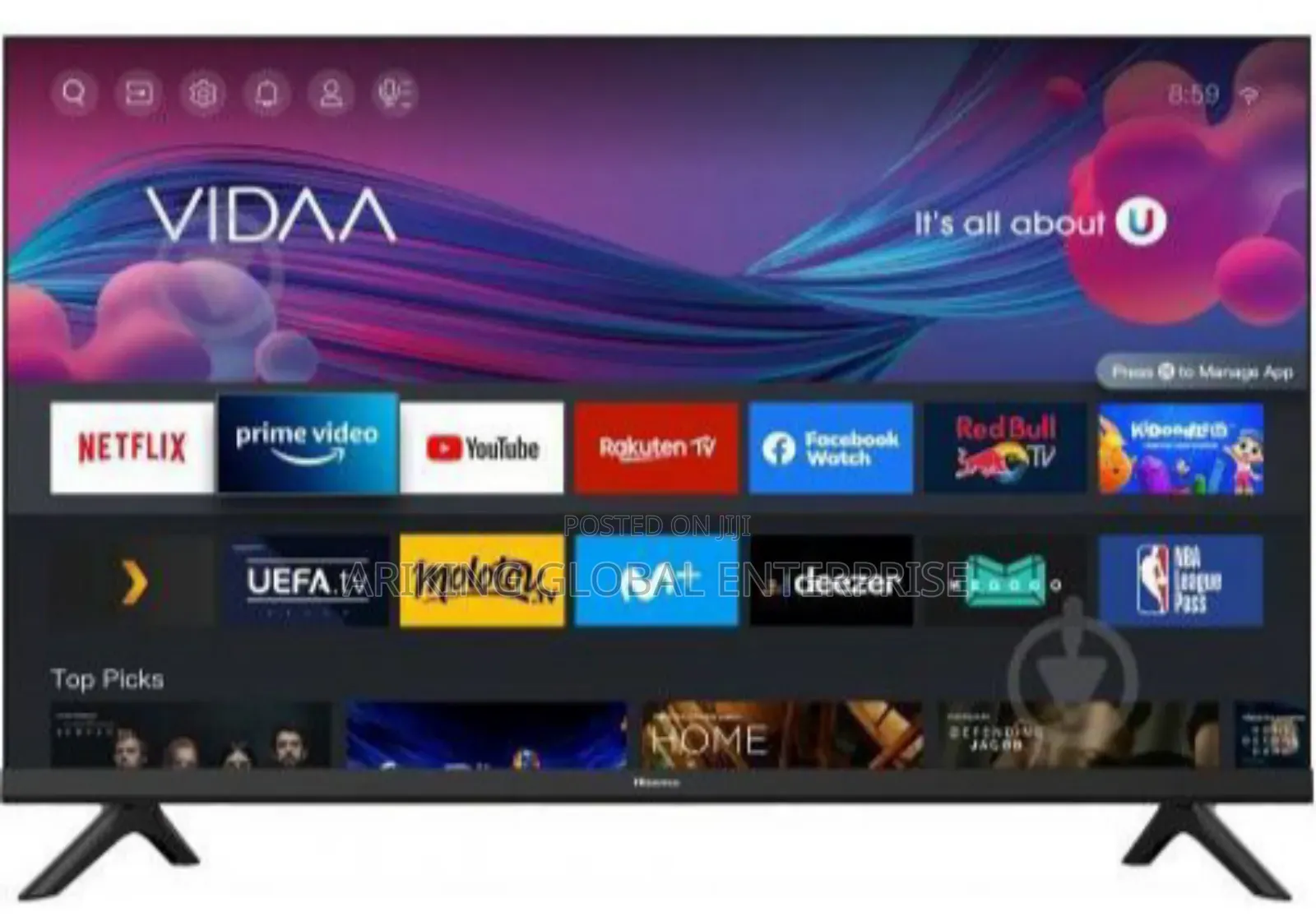 32 Inch Uhd Smart ,Youtube, Netflix Television