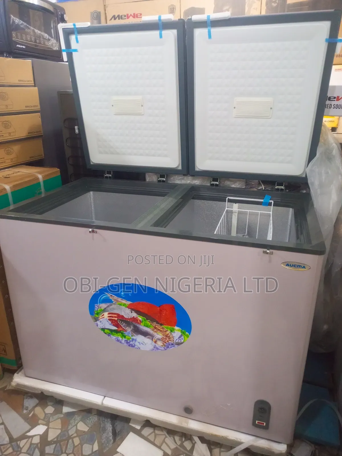Aucma Double Door Chest Freezer 450liter Bd-468