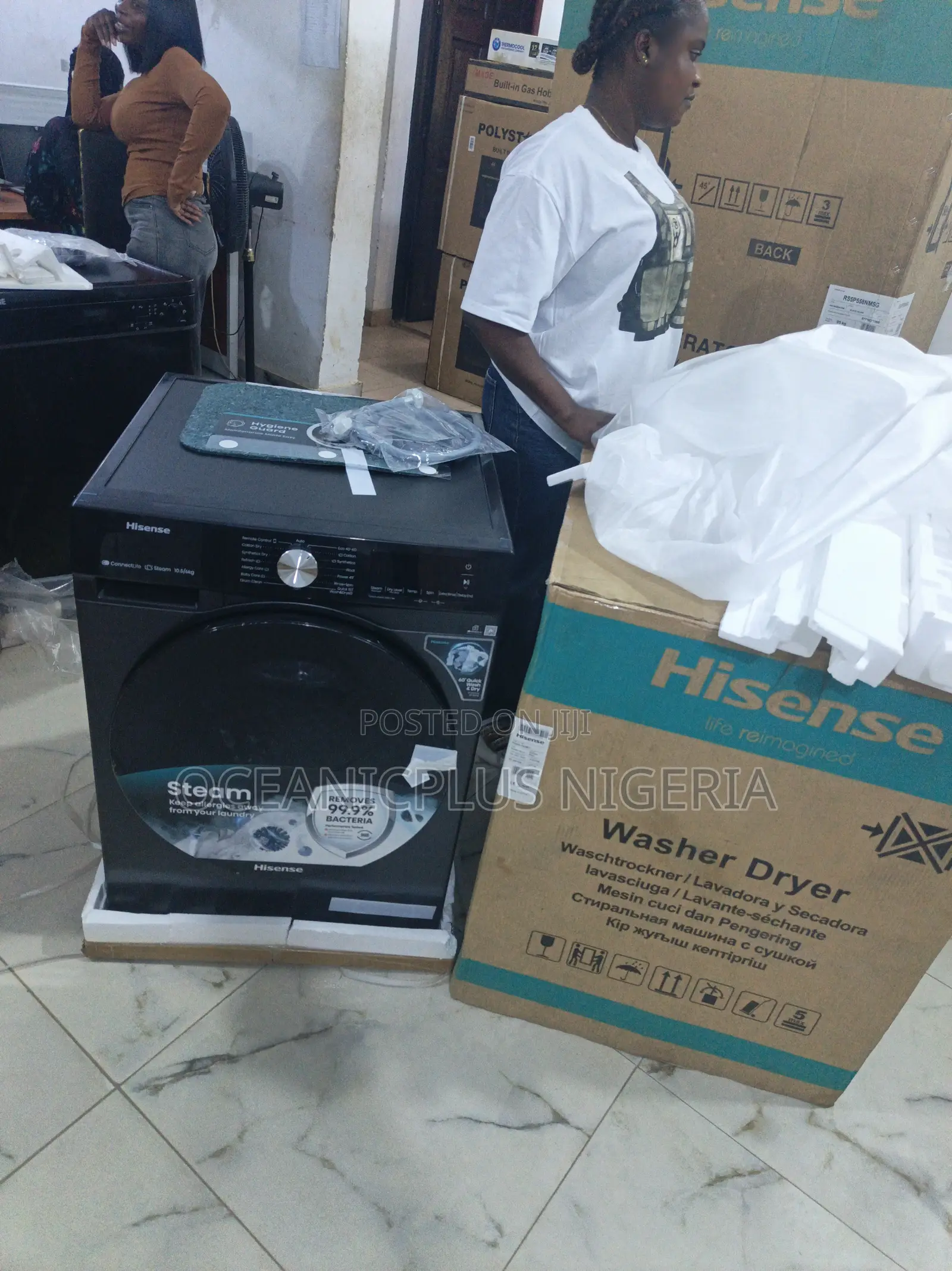 Hisense Smartspin 10.5kg Wash 6kg Dry Washing Machine(Wm1043bt-Wd3s)
