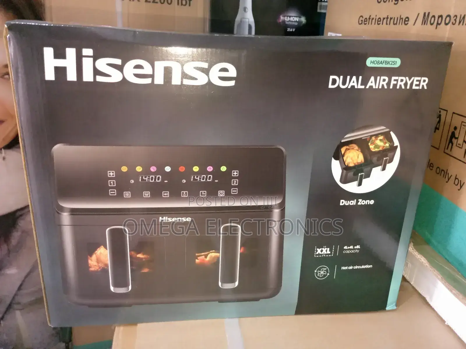Hisense Air Fryer Double Pan 8lrs