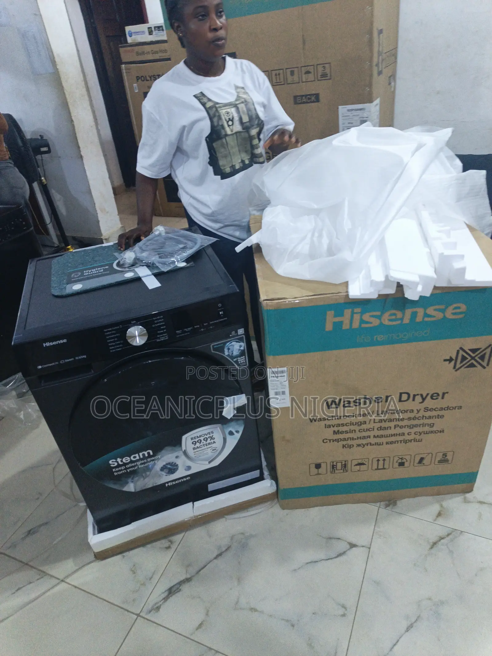 Hisense Washmate 10.5kg Wash 6kg Dry Washing Machine(Wm1043bt-Wd3s)