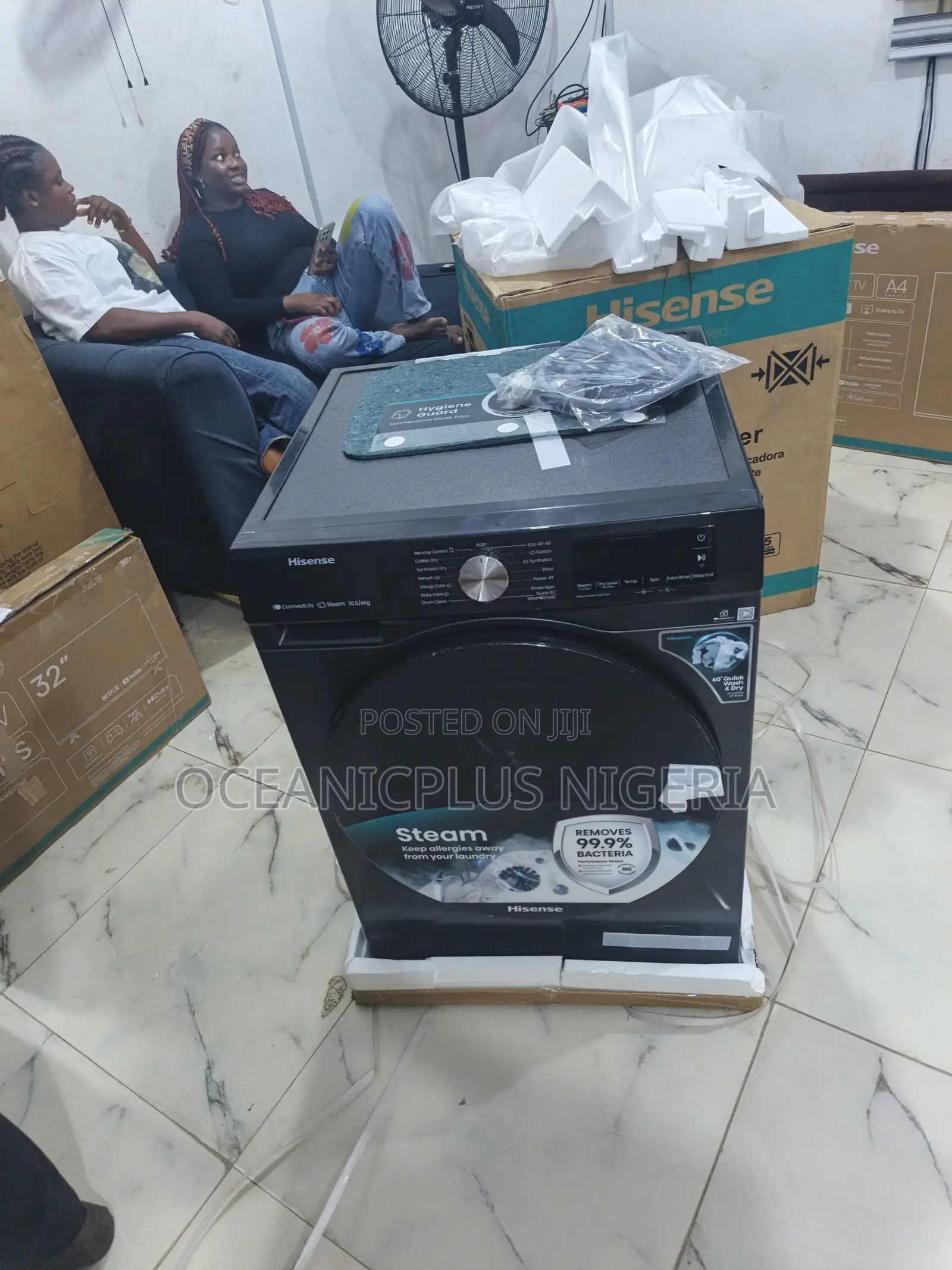 Hisense Power Clean 10.5kg Wash 6kg Dry Washing Machine(Wm1043bt-Wd3s)