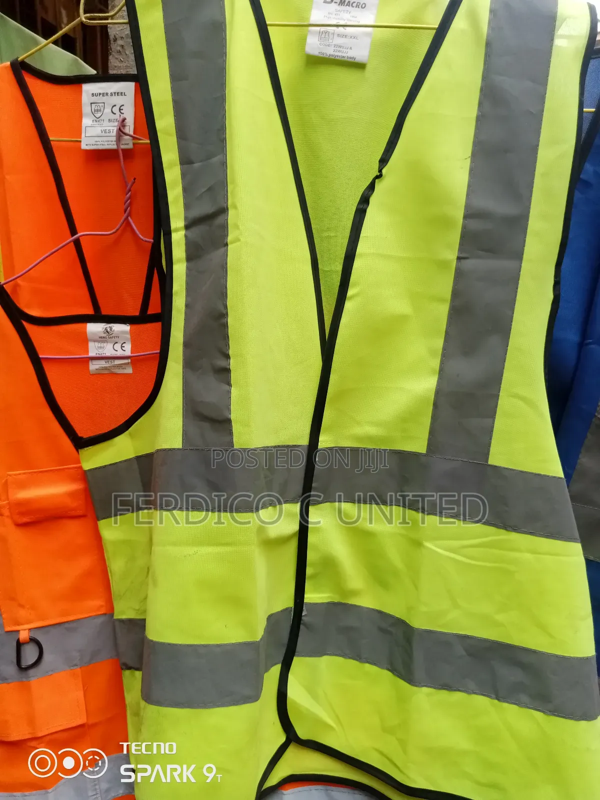 High Quality Reflective Jacket Lemmon Colour