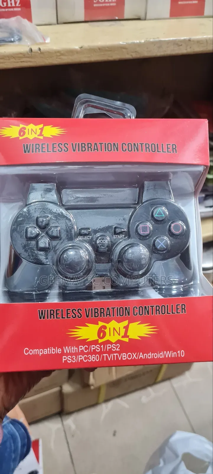Single Wireless Gaming Pad For Computer System And Ps2