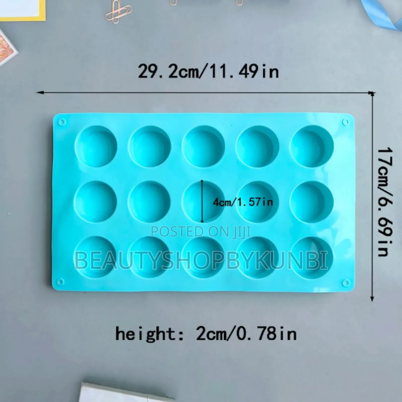 15 Cavity Small Cylindrical Silicone