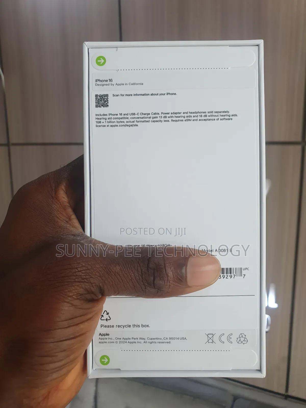 New Apple iPhone 16 128 GB Black