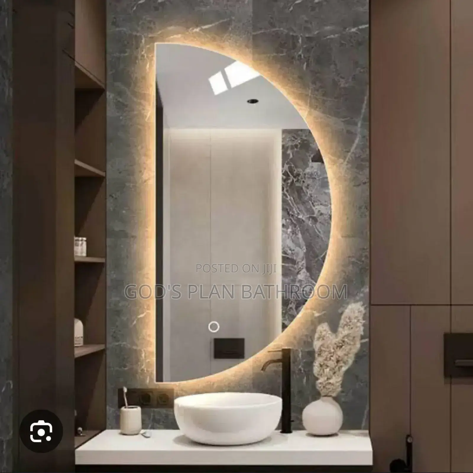 Half Moon Mirrors