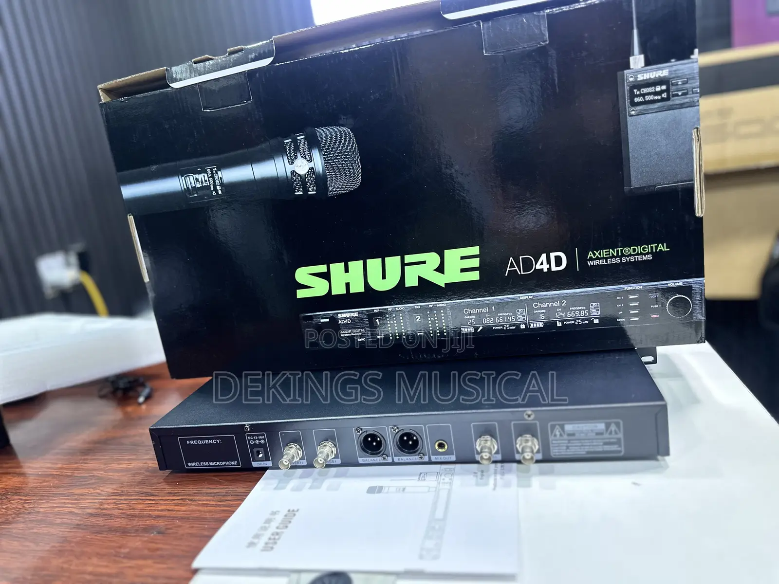 Shure Ad4d 2 Channels Wireless Microphone