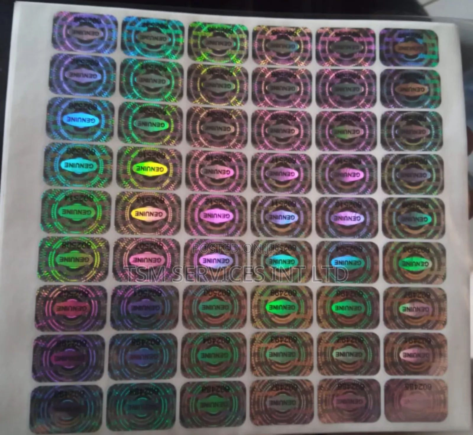 Hologram Void Labels and Tamper Proof Seals