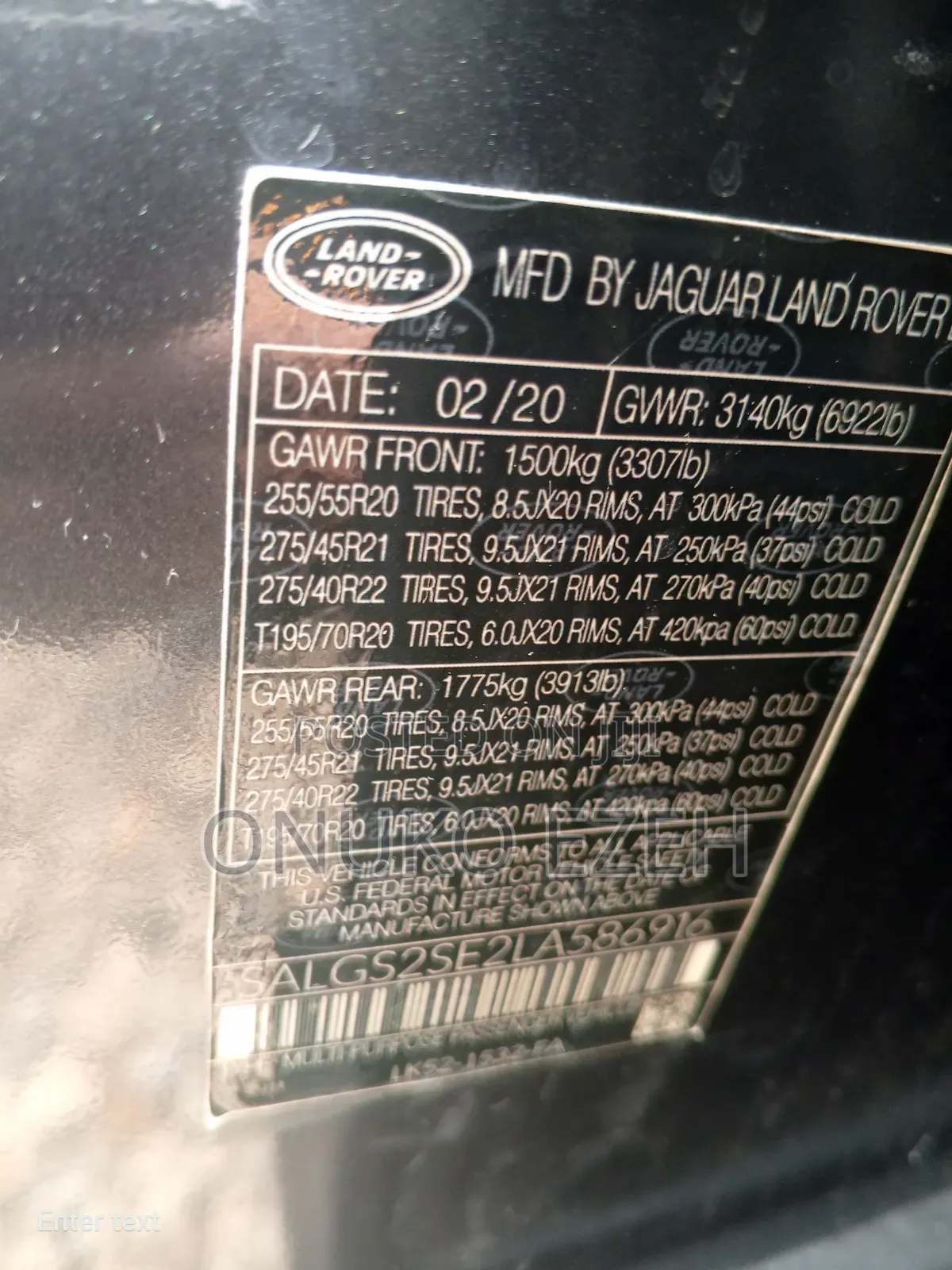 Land Rover Range Rover Sport HSE 2019 Black