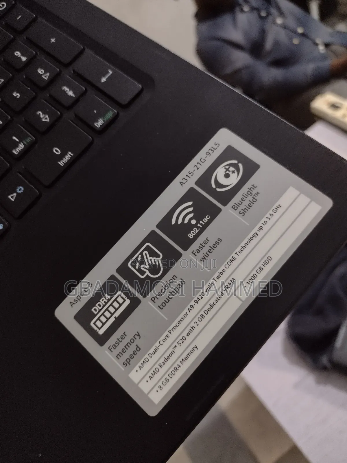 Laptop Acer Aspire 3 A315-21 8GB AMD Ryzen SSD 256GB