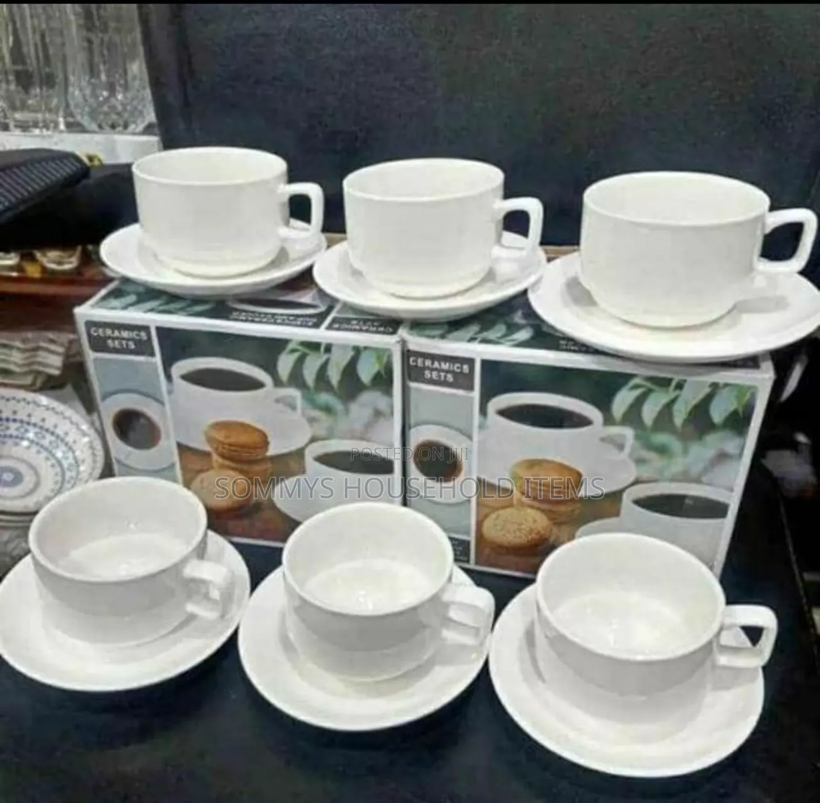Tea Cup With Saucer (6pc Cup , 6pc Saucer)