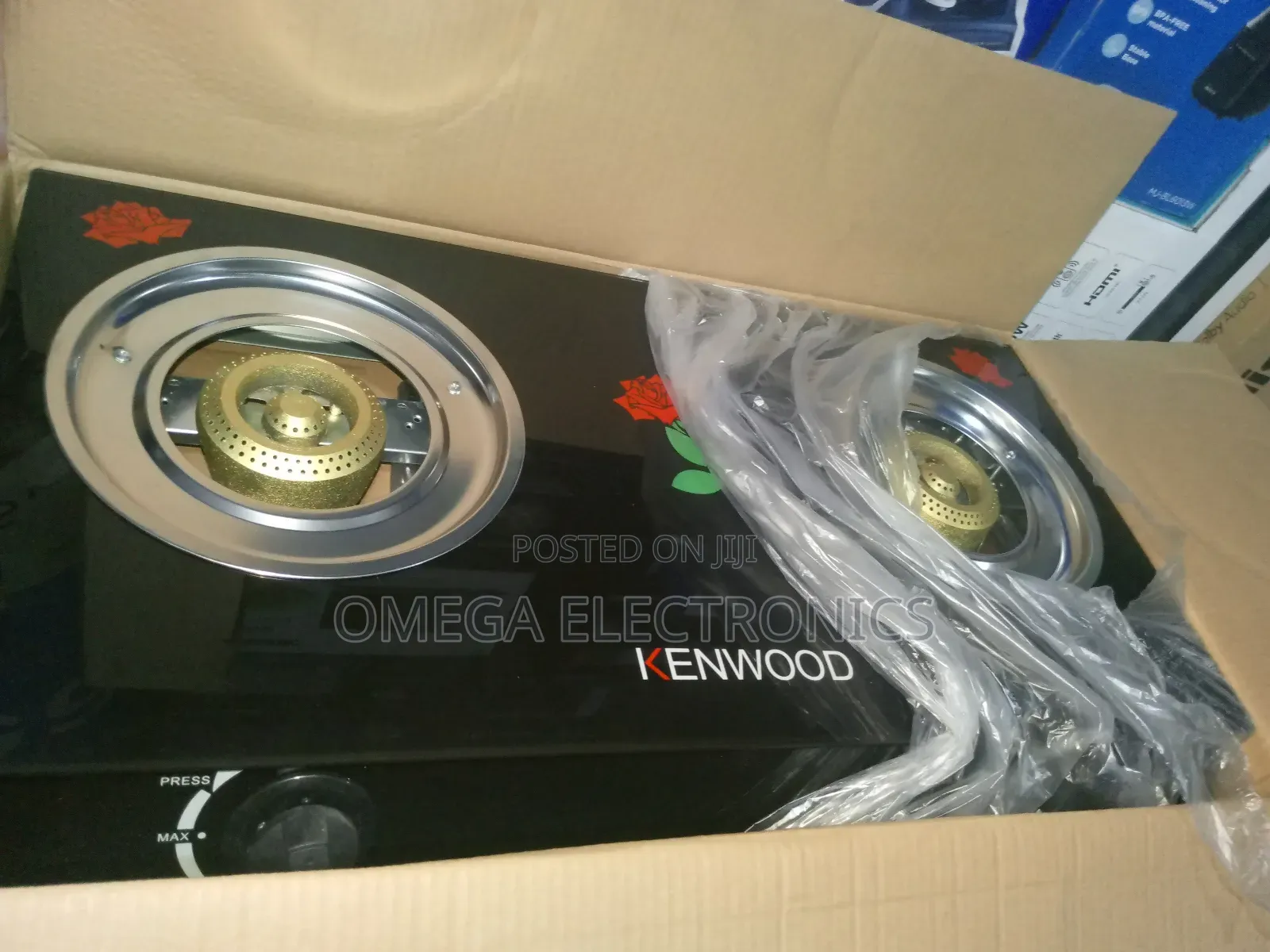 Kenwood Table Top Gas 2 Burners Automatic Ignition Switch