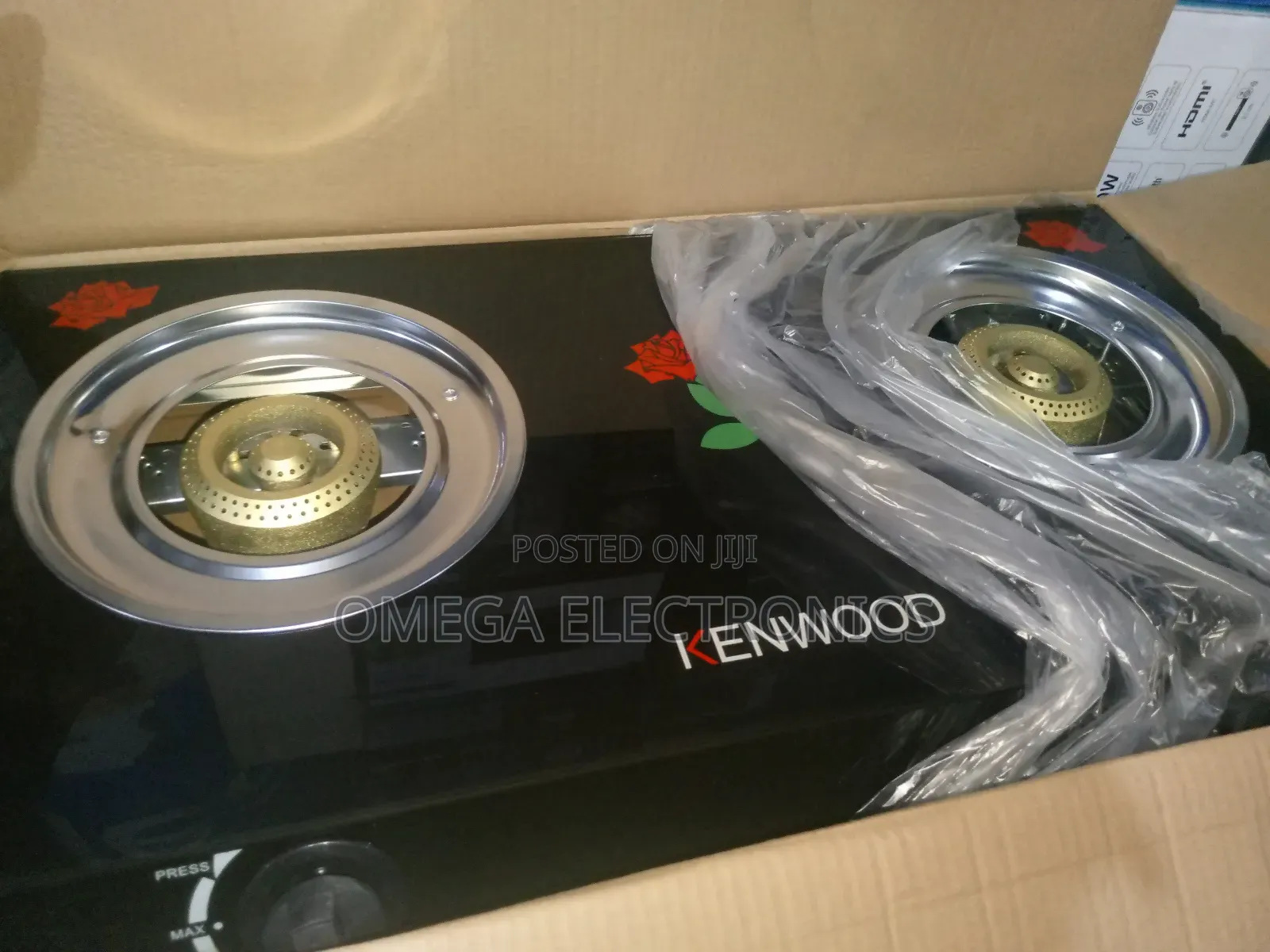 Kenwood Table Top Gas 2 Burners Automatic Ignition Switch