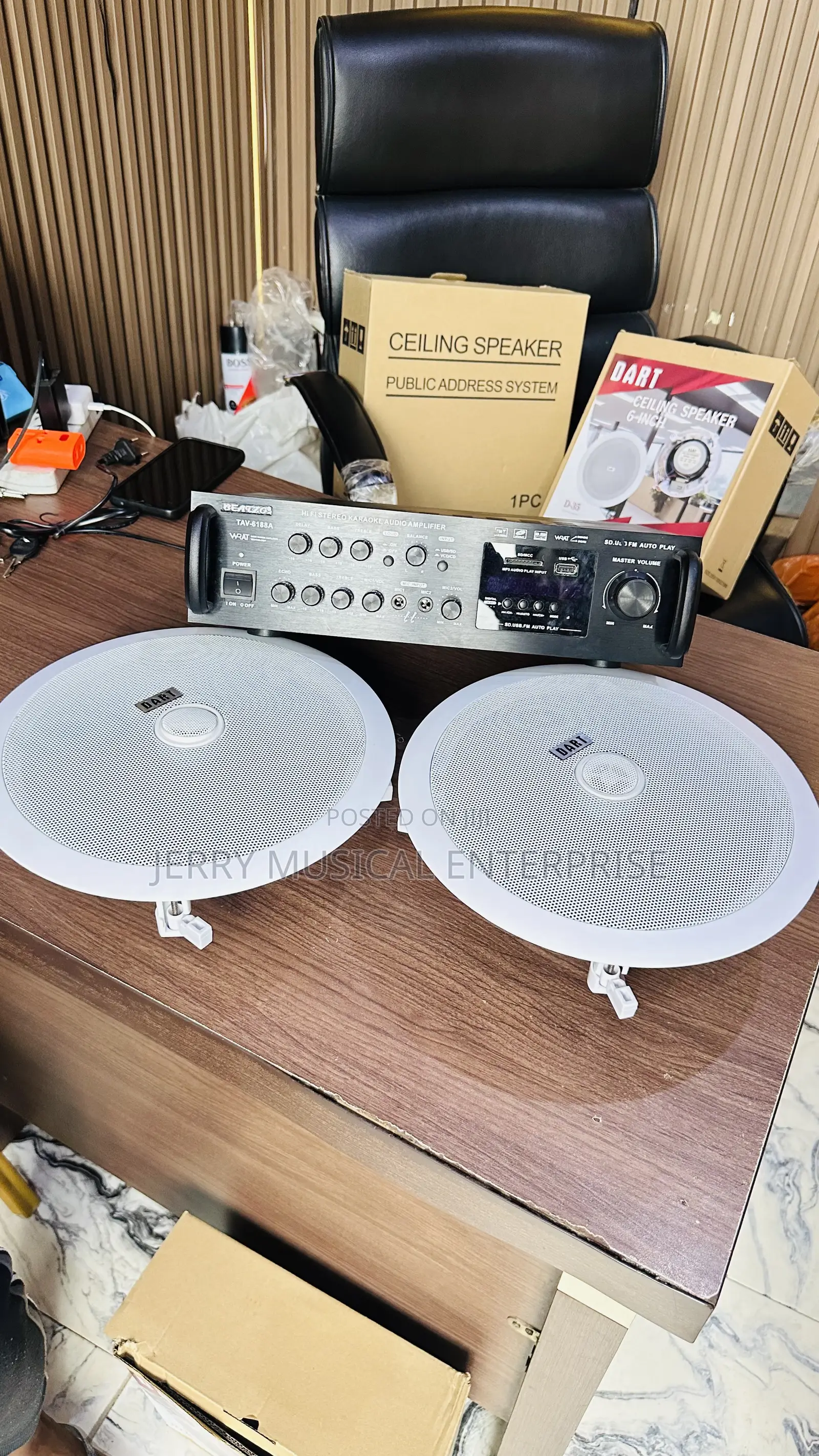 Dart 100watts Ceiling Speakers With Amplifier