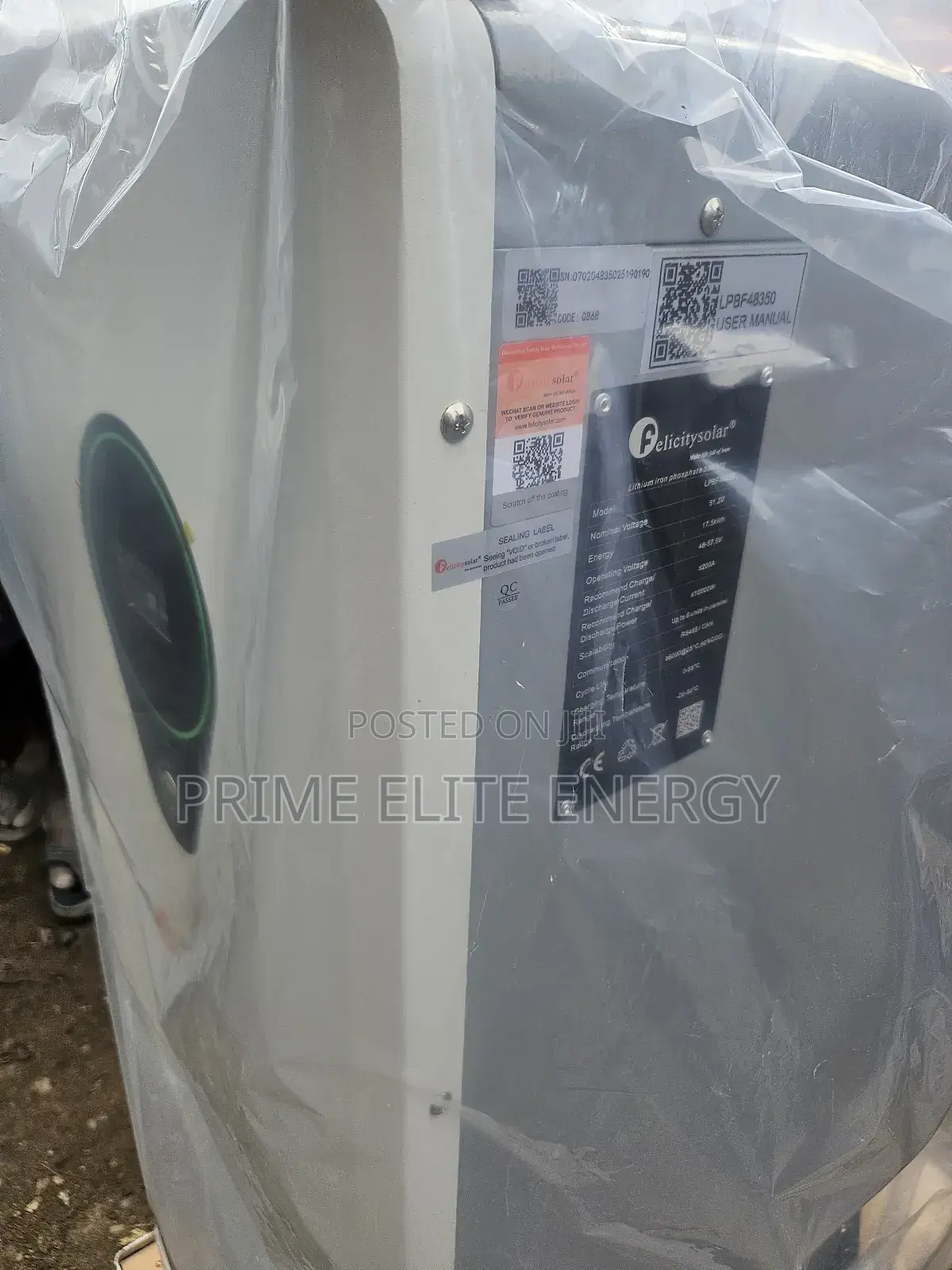 Felicity 17.5kwh Lifep04 Battery