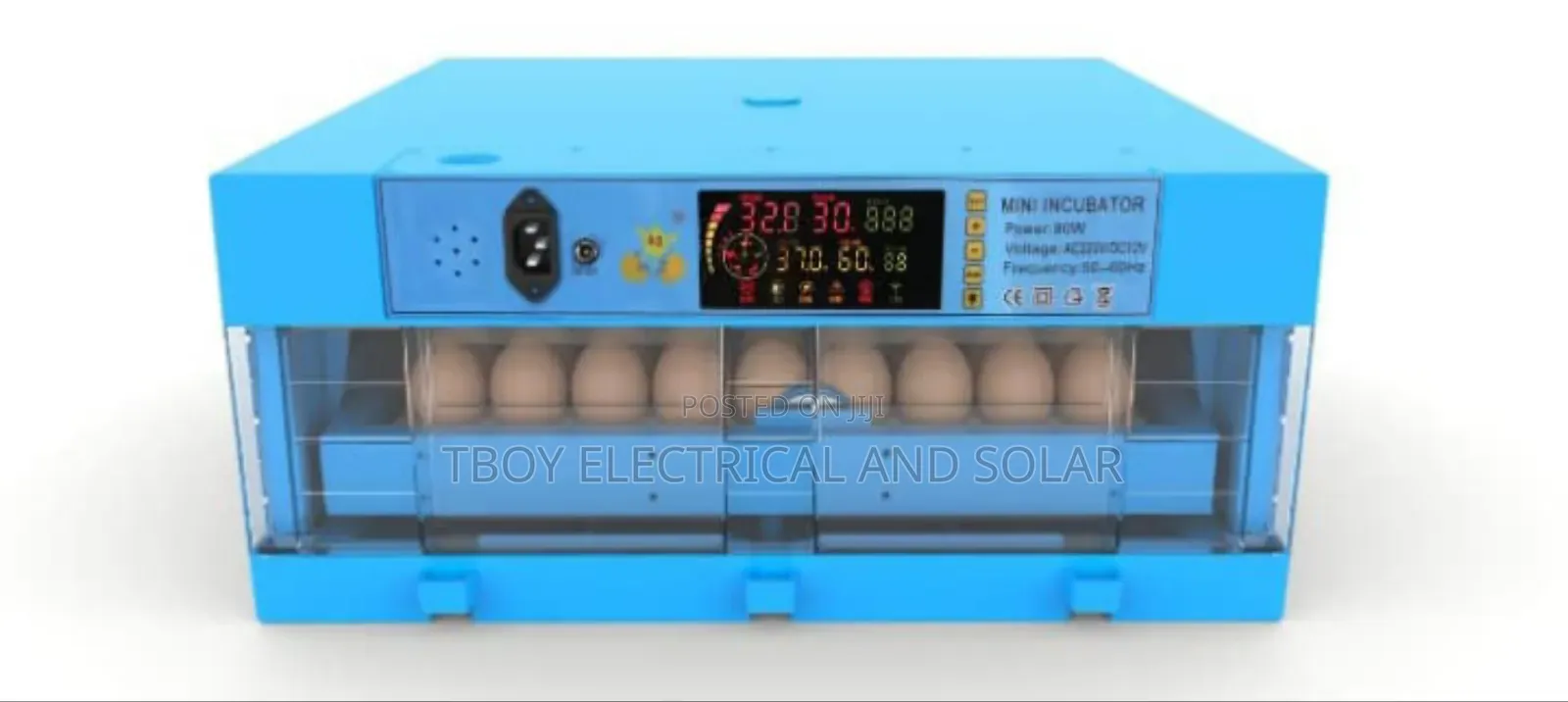 64 Egg Automatic Dual Power Incubator