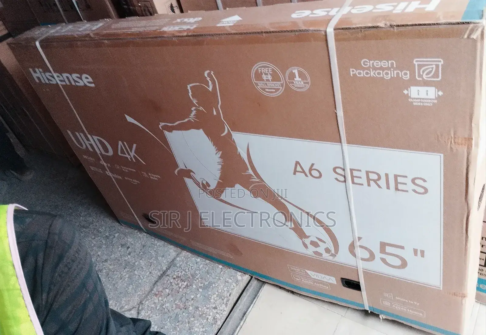 65" Hisense 4k Uhd Smart Tv + Netflix + Youtube + Warranty (Brand New)