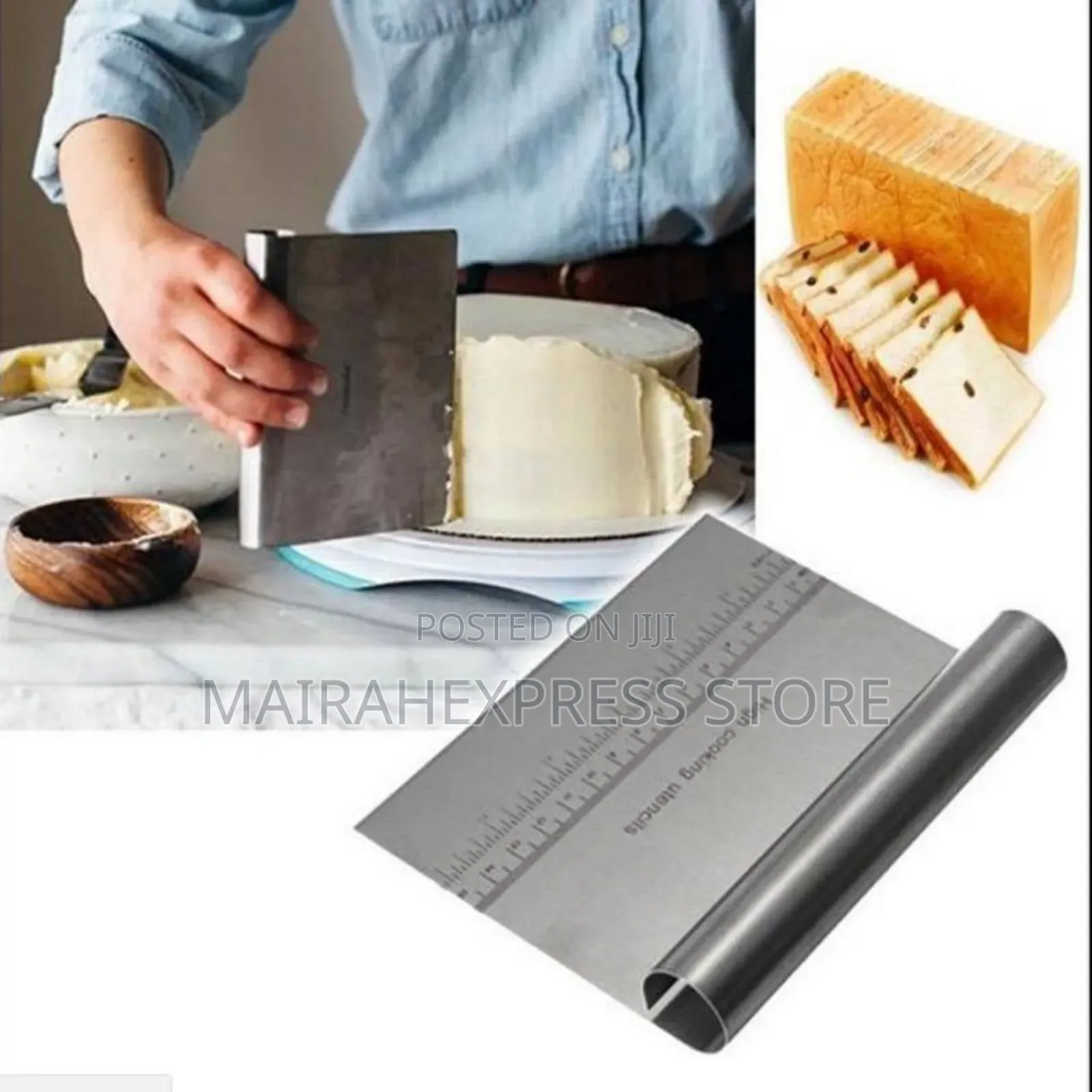 Multipurpose Pastry Cutter, Scraper, and Decorator,