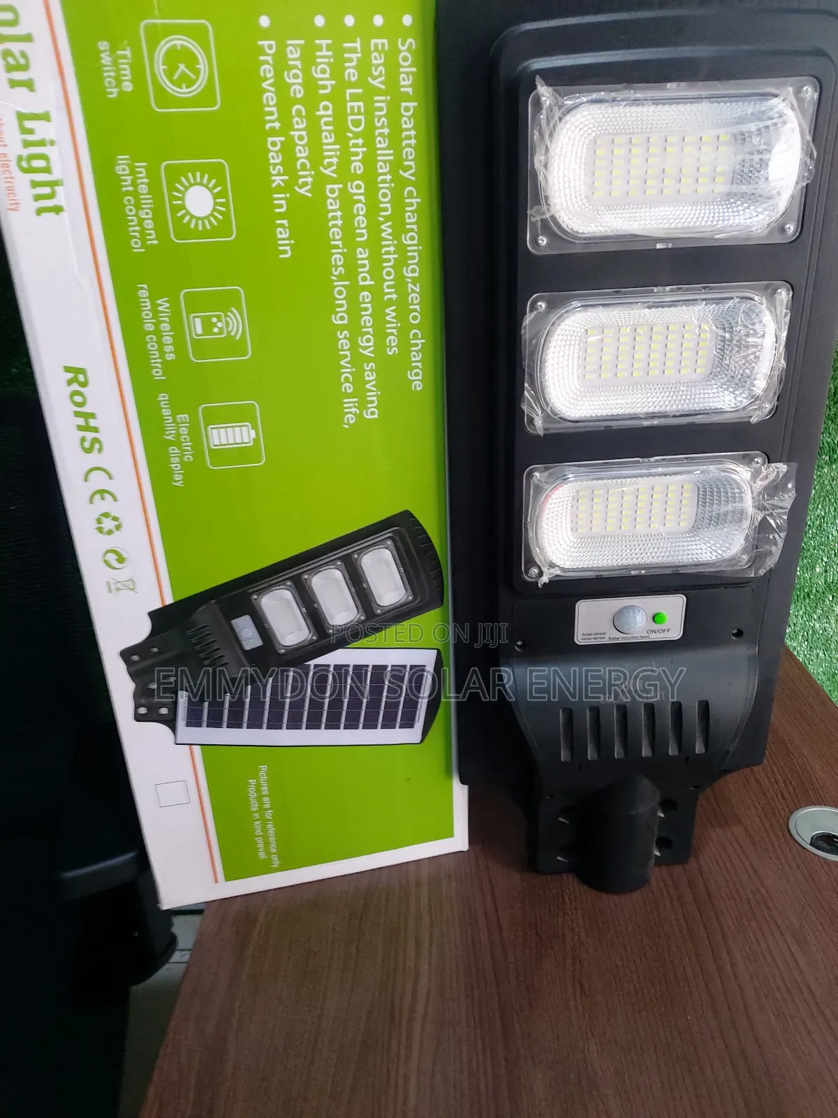 All in One Solar Street Light 300watt 3 Eyes
