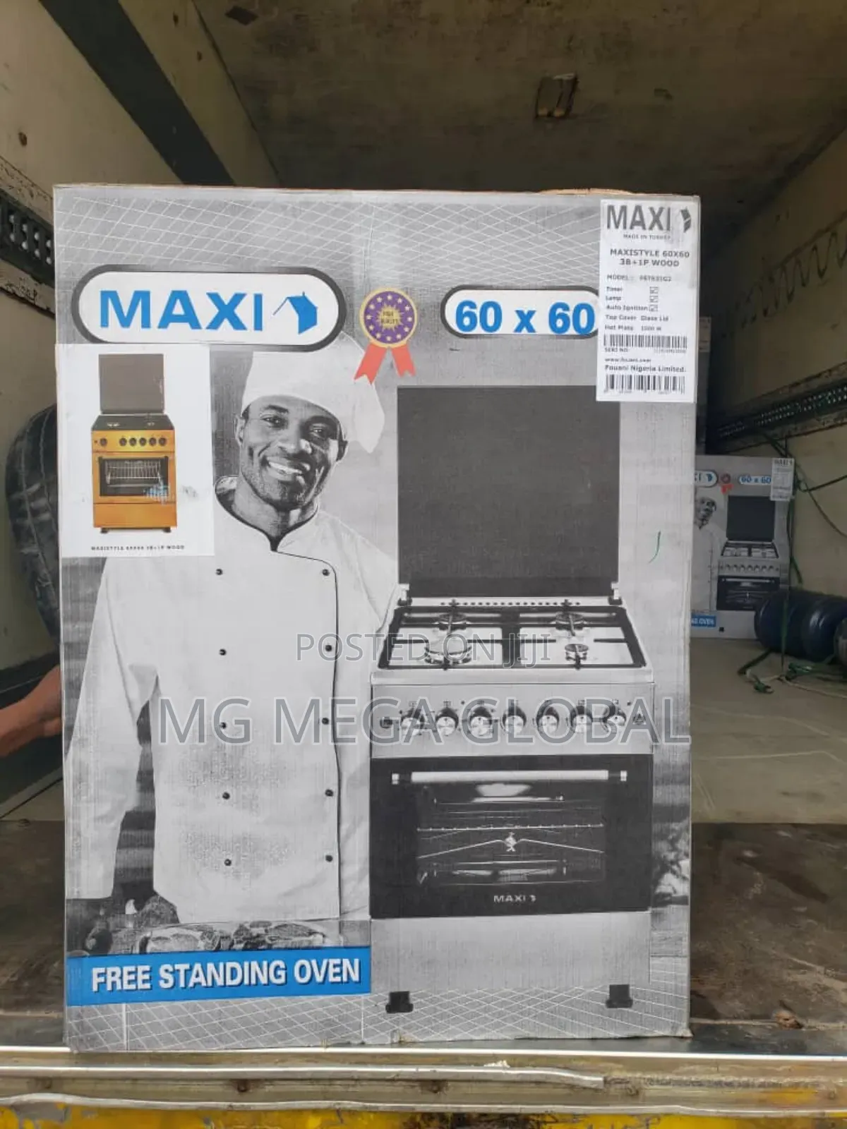 Maxi Style 60*60 3+1 Furmica Gas Cooker