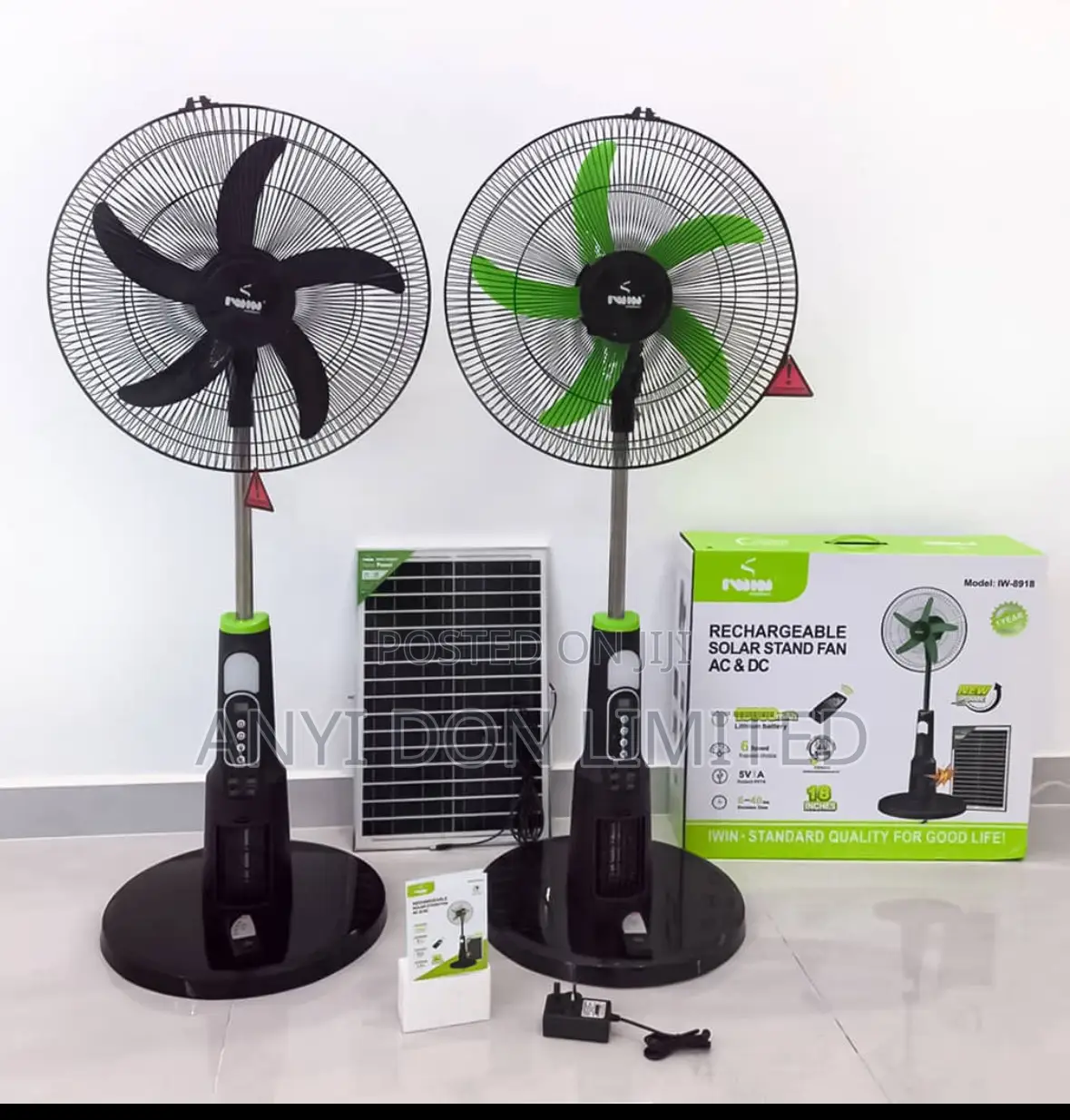 18inches Iwin Solar Fan