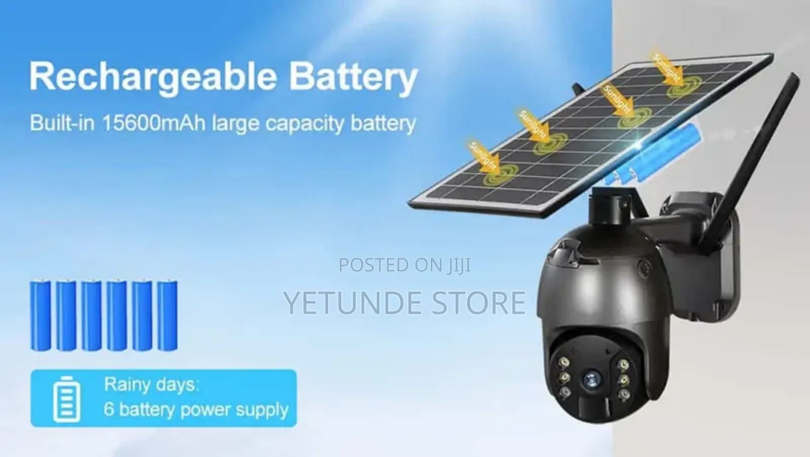 4g Single Lens Solar PTZ Big Outdoor Camera (Sim Enabled)