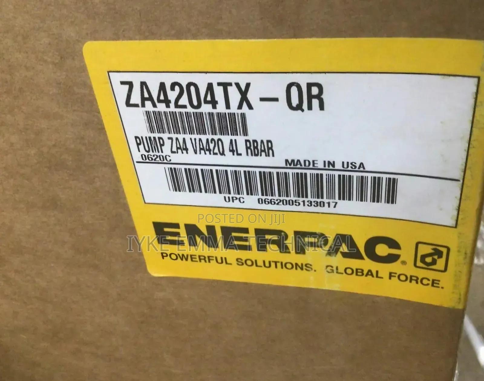 Enerpac Za4204tx-Qr Air Powered Torque Wrench Hydraulic Pump 4l Rbar