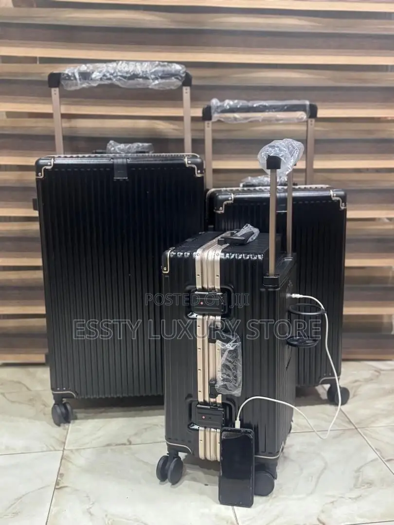 High Quality Luxury Set of Three Aluminum Bags