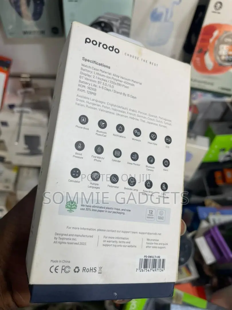 Porodo Smartwatch Ultra Titanium