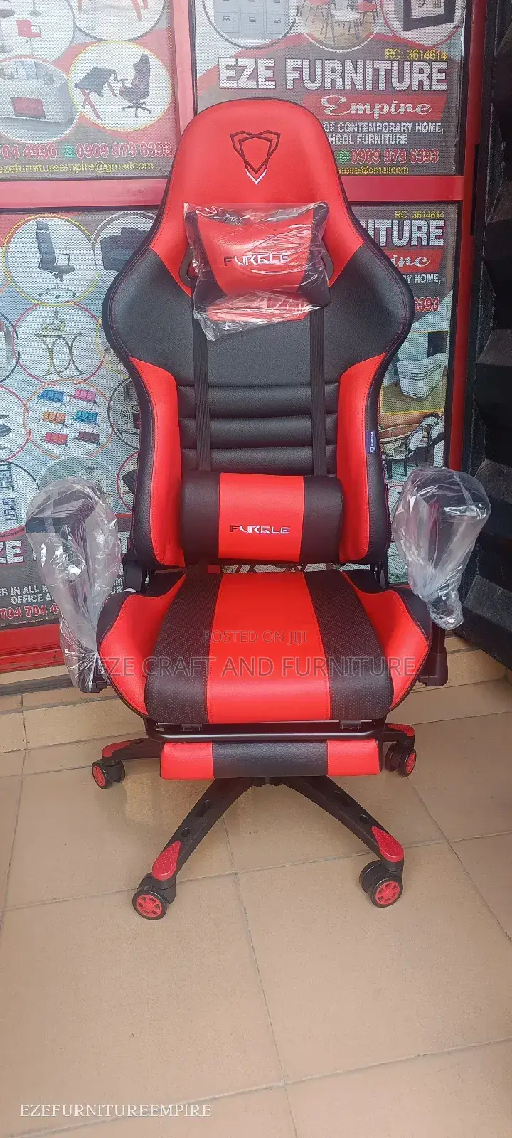Red Black Ergonomic Game Chair