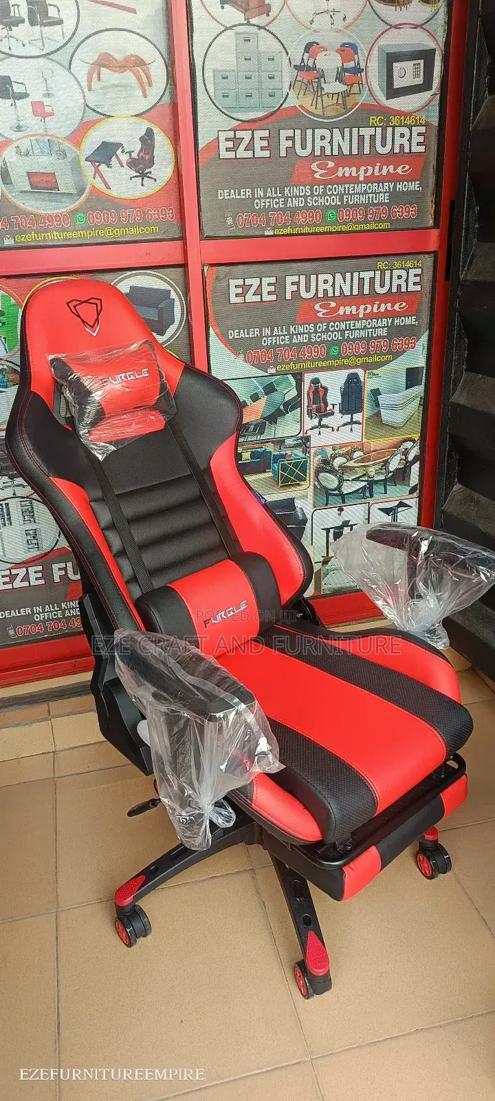 Red Black Ergonomic Game Chair