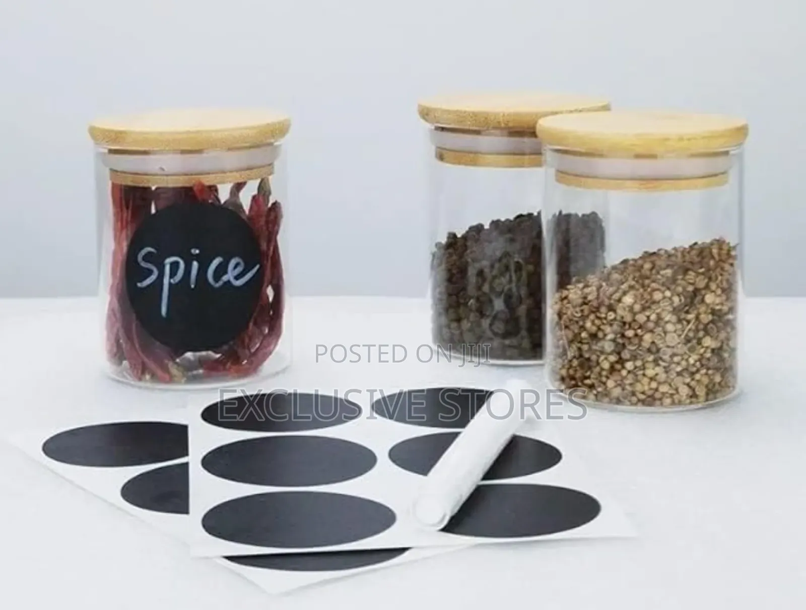 12 Pieces Spice Jar With Pen