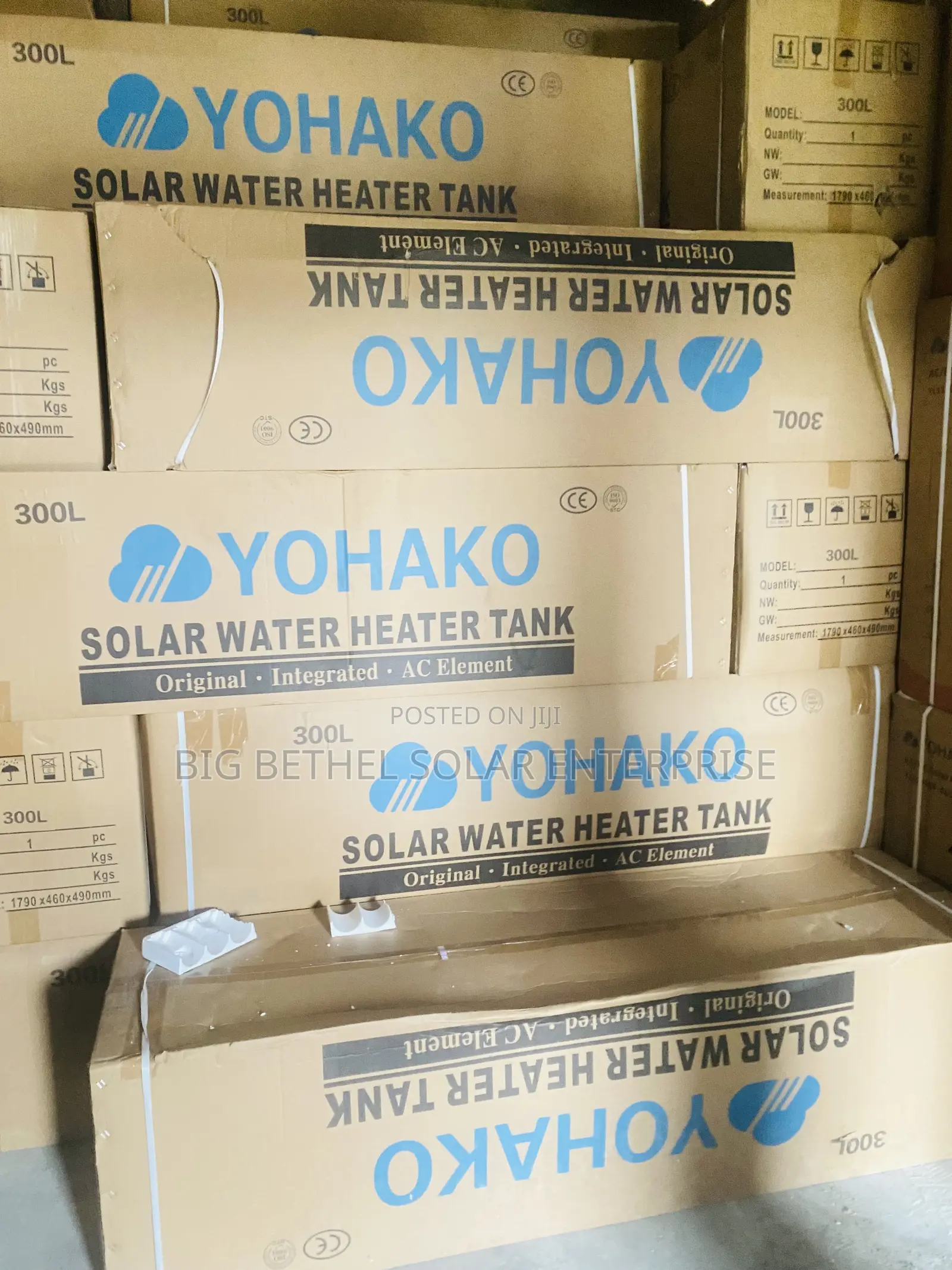 300l of Yohako Solar Waterhearter