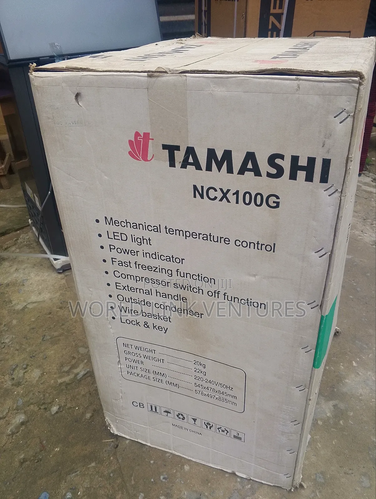 Tamashi Chest Freezer Model Ncx100g