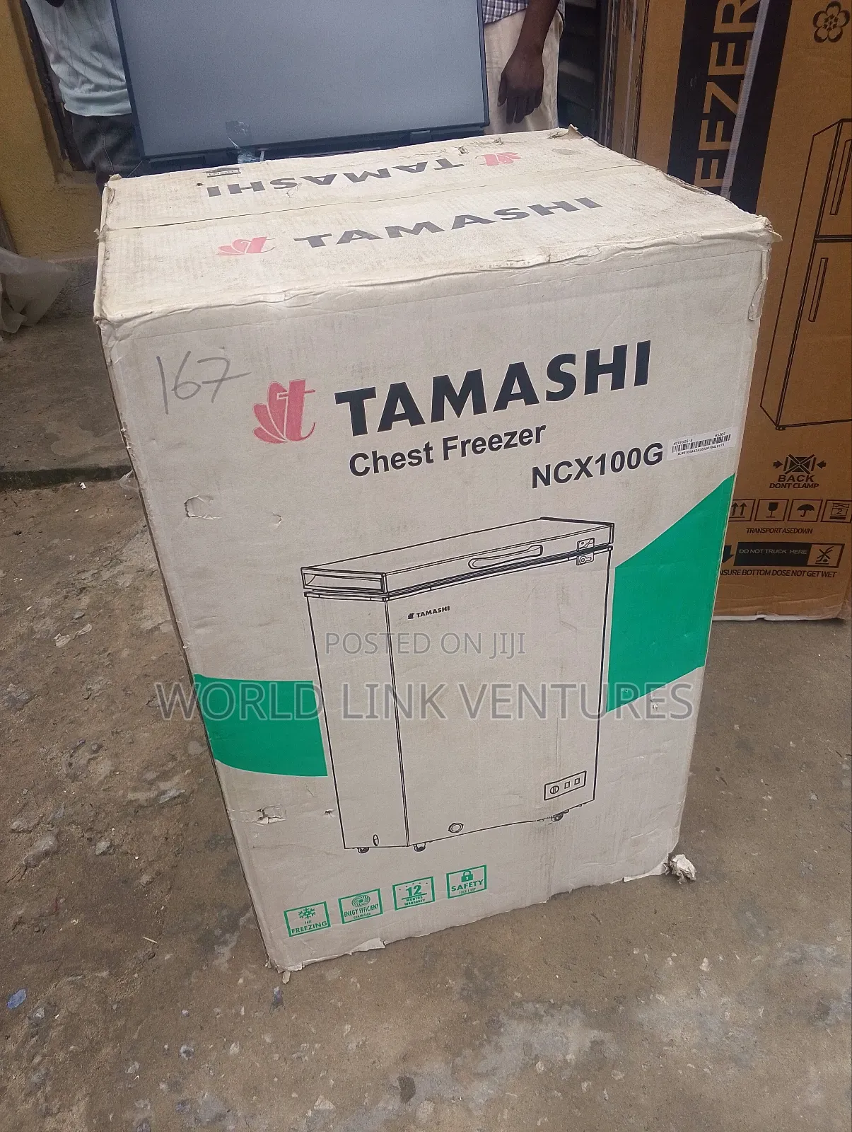 Tamashi Chest Freezer Model Ncx100g