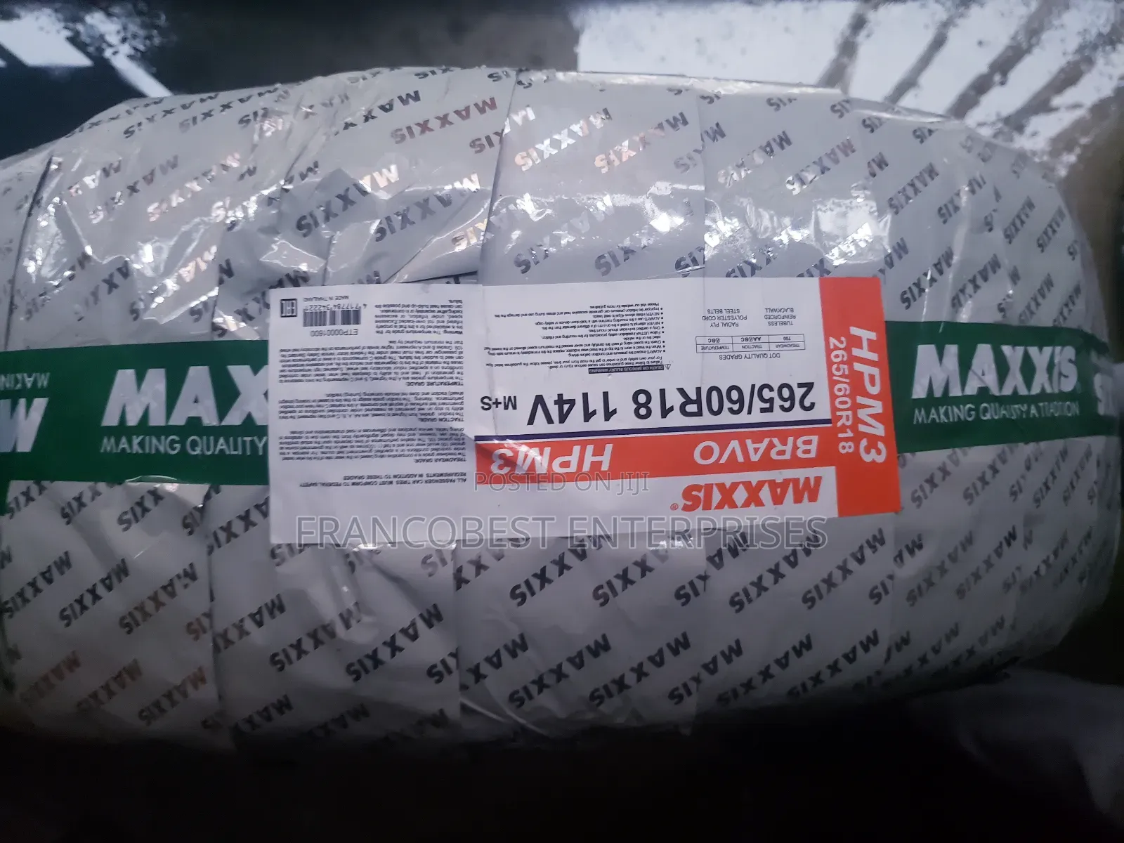 265/60r18 Maxxis Tyre