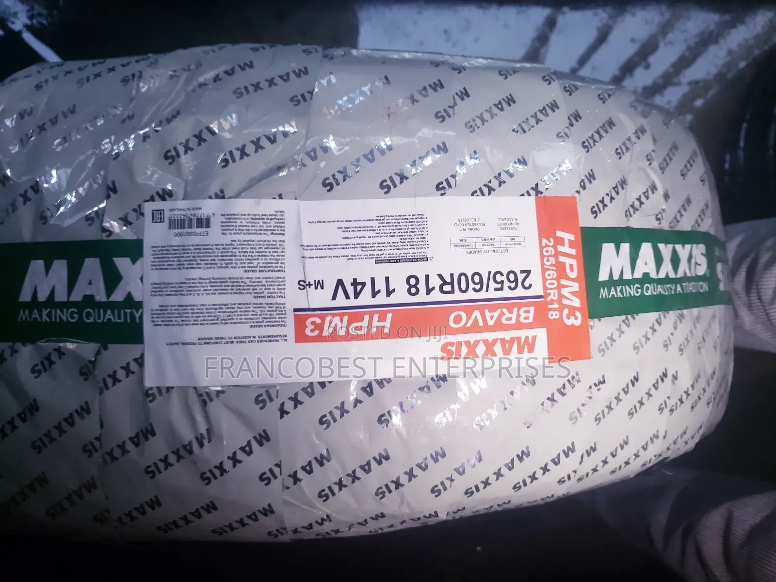 265/60r18 Maxxis Tyre