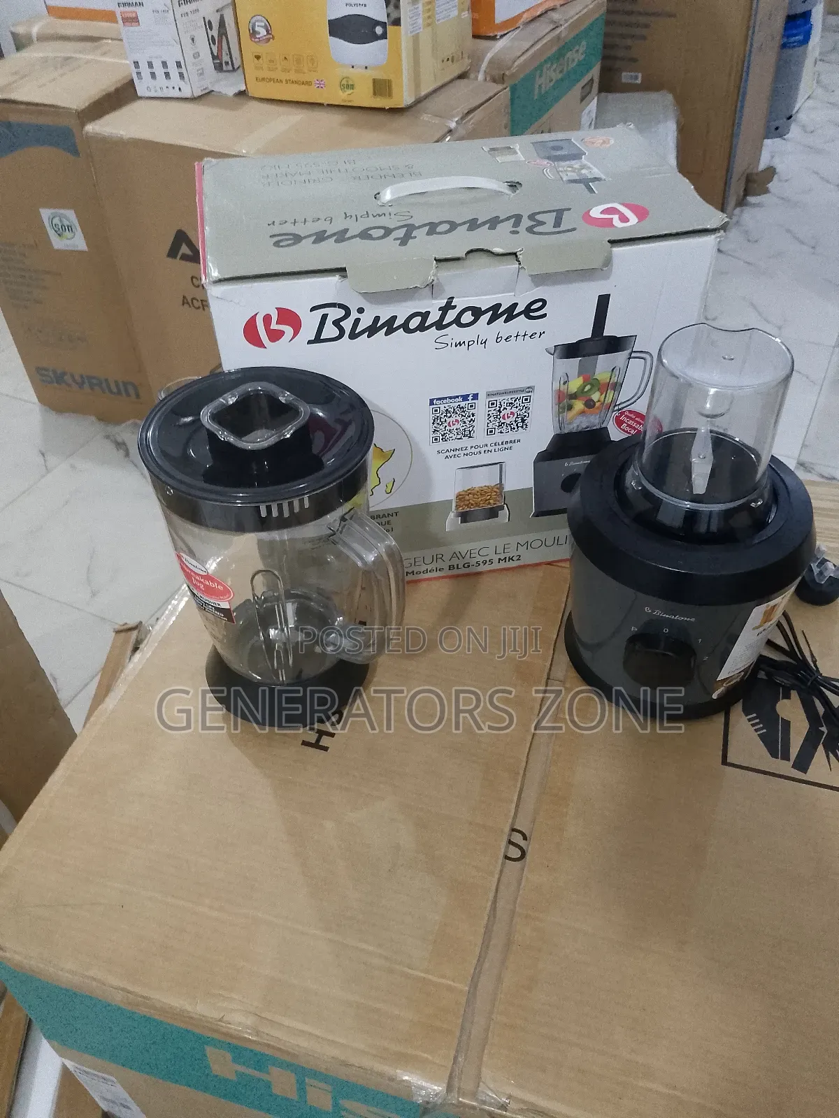 Binatone Stylish Blender With Transparent Jar