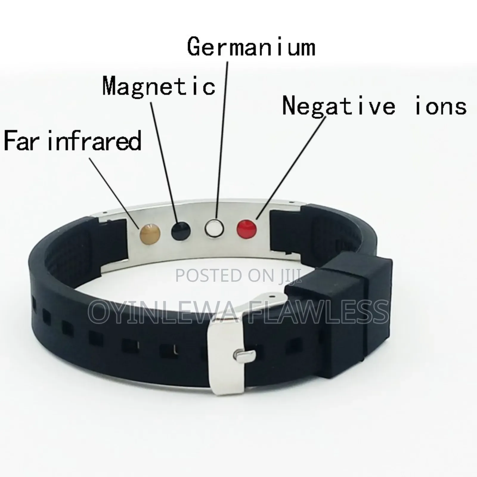 Quantum Bio Energy Health Germanium Scalar Energy Silicone Bracelet